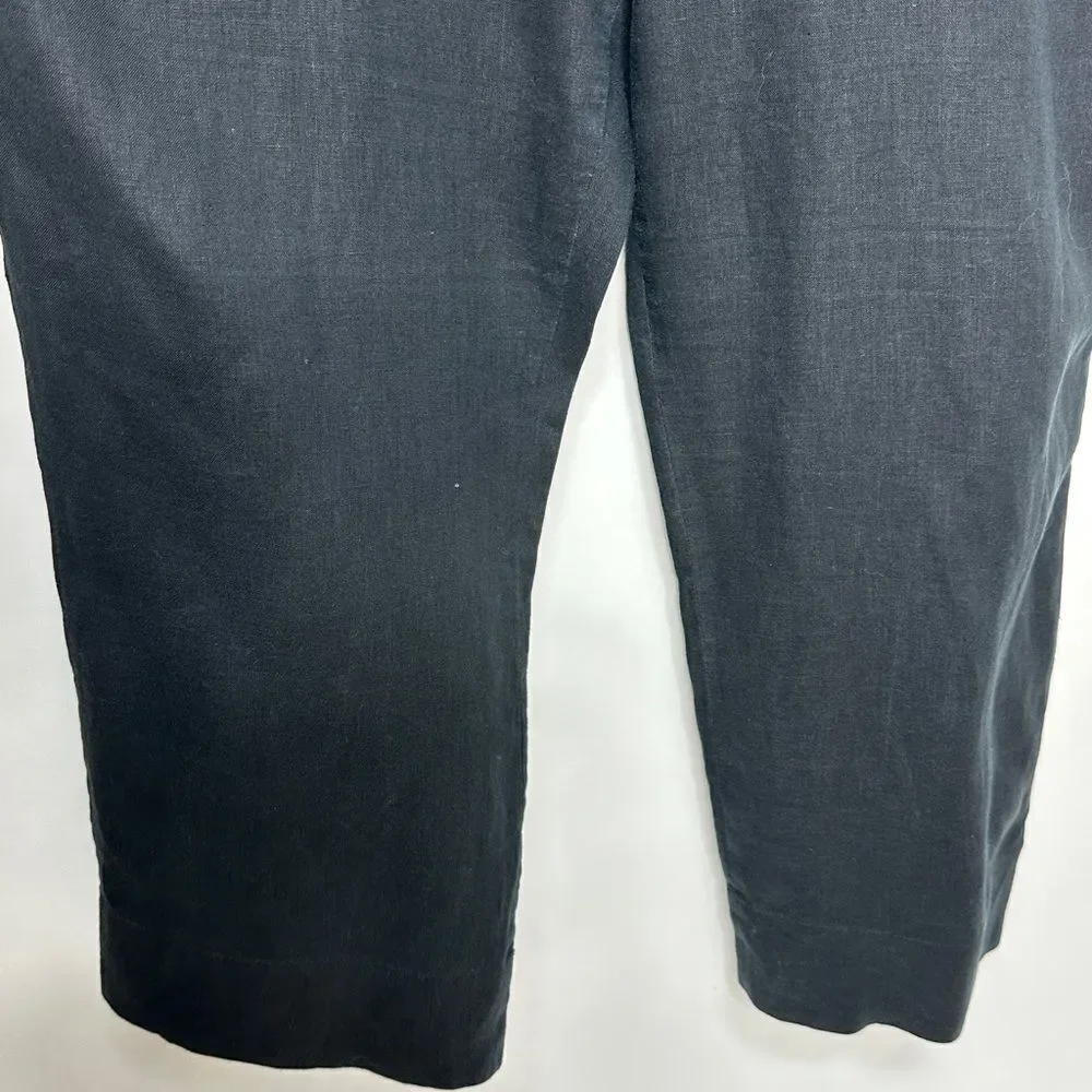 Everlane Linen Jumpsuit in Washed Black Size 4